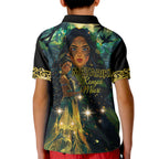 New Zealand Matariki Kid Polo Shirt Rongoā Māori Wellbeing and Good Luck