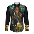 New Zealand Matariki Long Sleeve Button Shirt Rongoā Māori Wellbeing and Good Luck