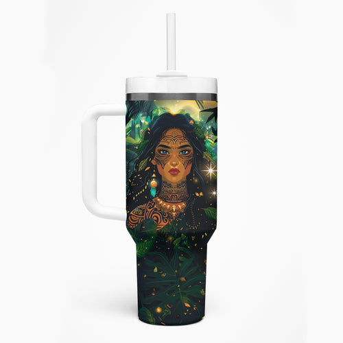 New Zealand Matariki Tumbler With Handle Rongoā Māori Wellbeing and Good Luck