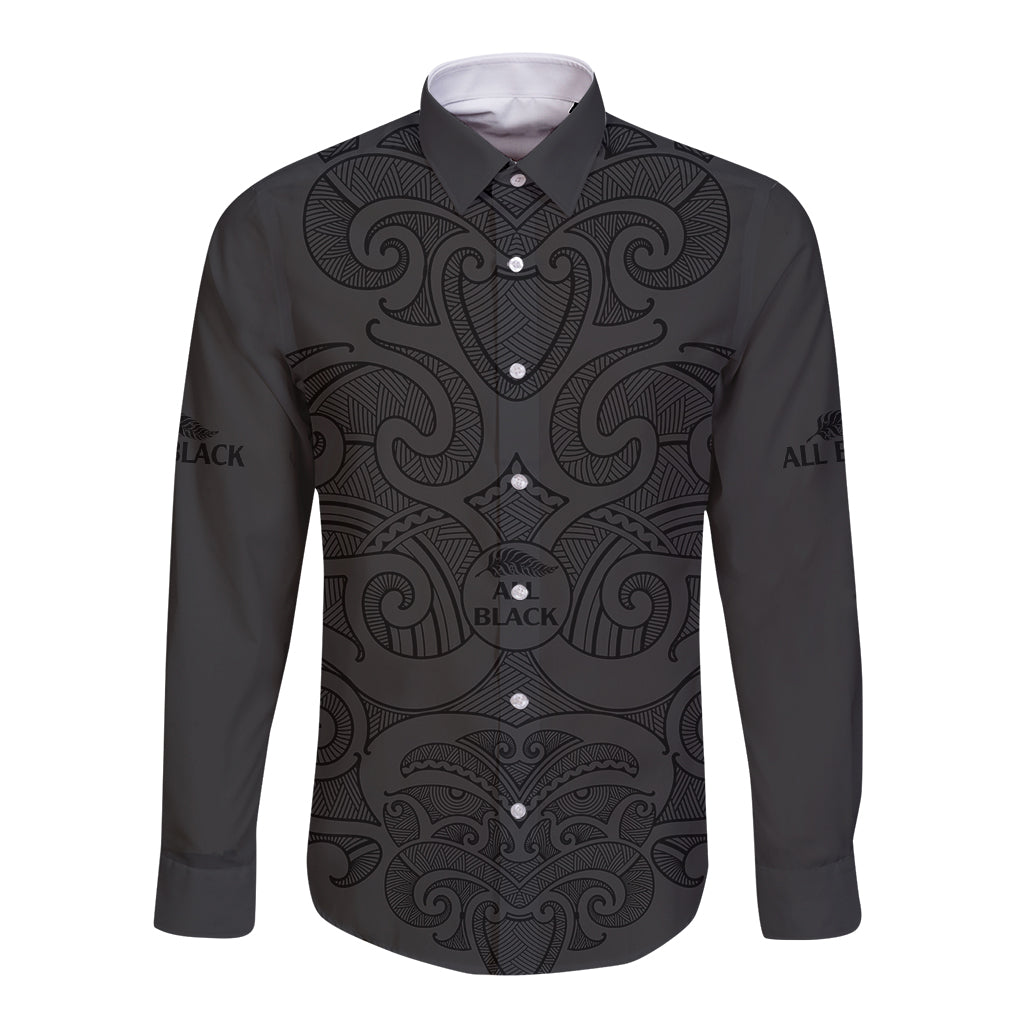new-zealand-rugby-long-sleeve-button-shirt-all-black-fern-with-maori-tribal-pattern