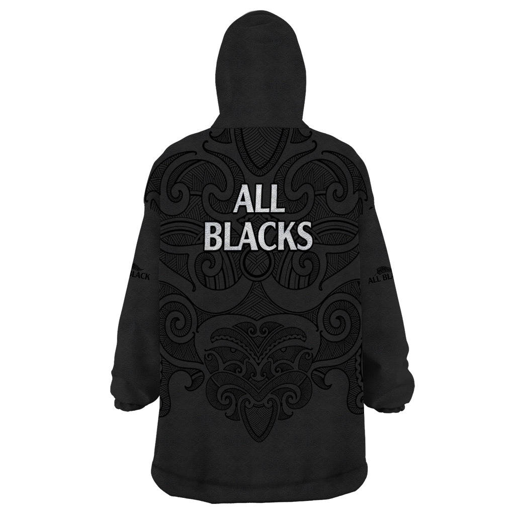 new-zealand-rugby-wearable-blanket-hoodie-all-black-fern-with-maori-tribal-pattern