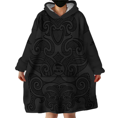 new-zealand-rugby-wearable-blanket-hoodie-all-black-fern-with-maori-tribal-pattern