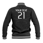custom-text-and-number-new-zealand-rugby-baseball-jacket-all-black-fern-with-maori-tribal-pattern