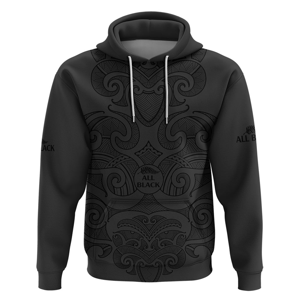 custom-text-and-number-new-zealand-rugby-hoodie-all-black-fern-with-maori-tribal-pattern