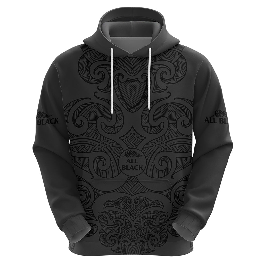 custom-text-and-number-new-zealand-rugby-hoodie-all-black-fern-with-maori-tribal-pattern