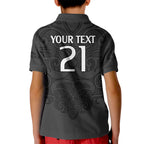 custom-text-and-number-new-zealand-rugby-kid-polo-shirt-all-black-fern-with-maori-tribal-pattern