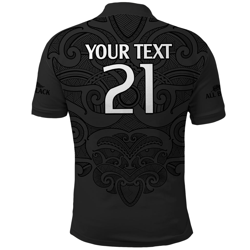 custom-text-and-number-new-zealand-rugby-polo-shirt-all-black-fern-with-maori-tribal-pattern