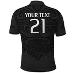 custom-text-and-number-new-zealand-rugby-polo-shirt-all-black-fern-with-maori-tribal-pattern