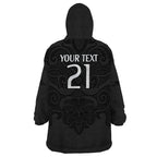 custom-text-and-number-new-zealand-rugby-wearable-blanket-hoodie-all-black-fern-with-maori-tribal-pattern