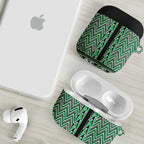 New Zealand Maori Niho Taniwha AirPods Case Kakariki Mangopare and Puhoro Pattern - Aussie Hoodie