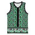 New Zealand Maori Niho Taniwha Basketball Jersey Kakariki Mangopare and Puhoro Pattern - Aussie Hoodie