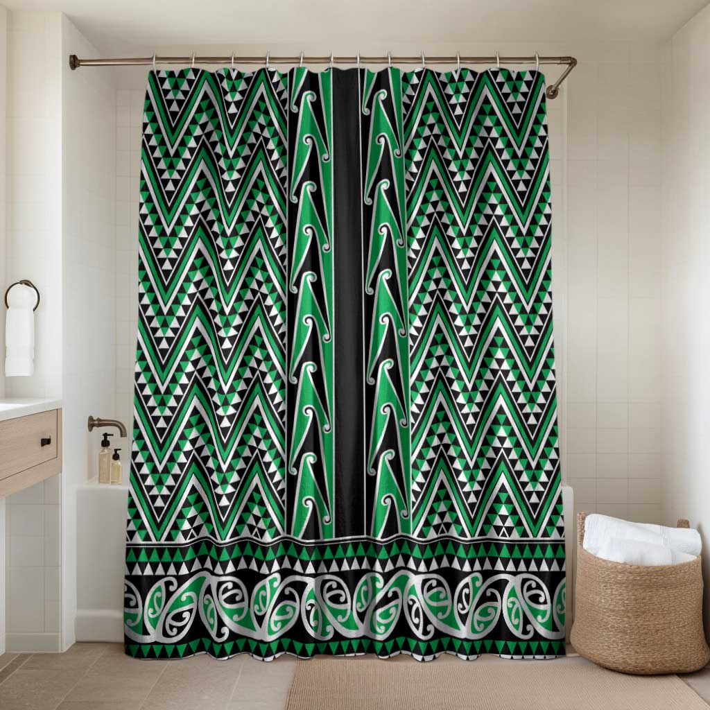New Zealand Maori Niho Taniwha Bathroom Set Kakariki Mangopare and Puhoro Pattern - Aussie Hoodie