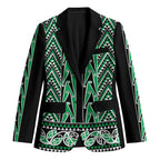 New Zealand Maori Niho Taniwha Blazer Kakariki Mangopare and Puhoro Pattern - Aussie Hoodie