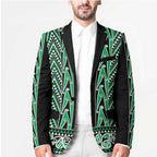 New Zealand Maori Niho Taniwha Blazer Kakariki Mangopare and Puhoro Pattern - Aussie Hoodie