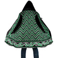 New Zealand Maori Niho Taniwha Cloak Kakariki Mangopare and Puhoro Pattern - Aussie Hoodie