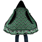 New Zealand Maori Niho Taniwha Cloak Kakariki Mangopare and Puhoro Pattern - Aussie Hoodie
