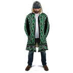 New Zealand Maori Niho Taniwha Cloak Kakariki Mangopare and Puhoro Pattern - Aussie Hoodie