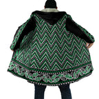 New Zealand Maori Niho Taniwha Cloak Kakariki Mangopare and Puhoro Pattern - Aussie Hoodie
