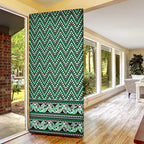 New Zealand Maori Niho Taniwha Door Cover Kakariki Mangopare and Puhoro Pattern - Aussie Hoodie