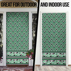 New Zealand Maori Niho Taniwha Door Cover Kakariki Mangopare and Puhoro Pattern - Aussie Hoodie