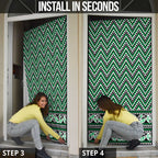 New Zealand Maori Niho Taniwha Door Cover Kakariki Mangopare and Puhoro Pattern - Aussie Hoodie