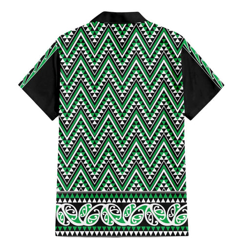 New Zealand Maori Niho Taniwha Family Matching Mermaid Dress and Hawaiian Shirt Kakariki Mangopare and Puhoro Pattern