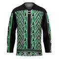 New Zealand Maori Niho Taniwha Hockey Jersey Kakariki Mangopare and Puhoro Pattern - Aussie Hoodie