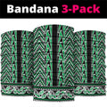 New Zealand Maori Niho Taniwha Neck Gaiter Kakariki Mangopare and Puhoro Pattern - Aussie Hoodie