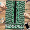 New Zealand Maori Niho Taniwha Puzzle Kakariki Mangopare and Puhoro Pattern - Aussie Hoodie