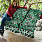 New Zealand Maori Niho Taniwha Quilt Kakariki Mangopare and Puhoro Pattern