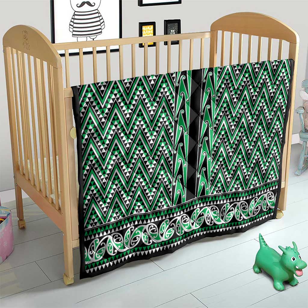 New Zealand Maori Niho Taniwha Quilt Kakariki Mangopare and Puhoro Pattern