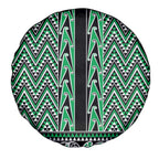 New Zealand Maori Niho Taniwha Spare Tire Cover Kakariki Mangopare and Puhoro Pattern