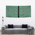 New Zealand Maori Niho Taniwha Tapestry Kakariki Mangopare and Puhoro Pattern