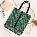 New Zealand Maori Niho Taniwha Tote Bag Kakariki Mangopare and Puhoro Pattern - Aussie Hoodie
