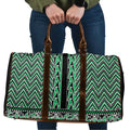New Zealand Maori Niho Taniwha Travel Bag Kakariki Mangopare and Puhoro Pattern - Aussie Hoodie
