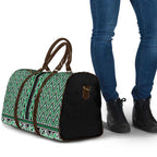 New Zealand Maori Niho Taniwha Travel Bag Kakariki Mangopare and Puhoro Pattern - Aussie Hoodie