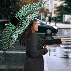 New Zealand Maori Niho Taniwha Umbrella Kakariki Mangopare and Puhoro Pattern - Aussie Hoodie