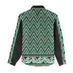 New Zealand Maori Niho Taniwha Women Casual Shirt Kakariki Mangopare and Puhoro Pattern