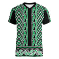 New Zealand Maori Niho Taniwha Women V-Neck T-Shirt Kakariki Mangopare and Puhoro Pattern