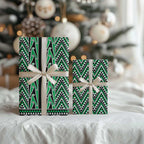New Zealand Maori Niho Taniwha Wrapping Paper Kakariki Mangopare and Puhoro Pattern - Aussie Hoodie