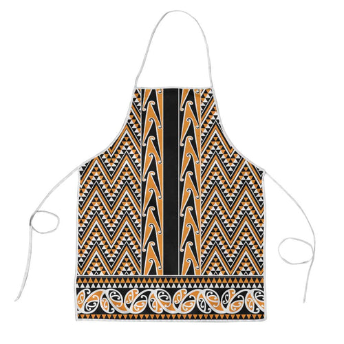 New Zealand Maori Niho Taniwha Apron Karaka Mangopare and Puhoro Pattern - Aussie Hoodie