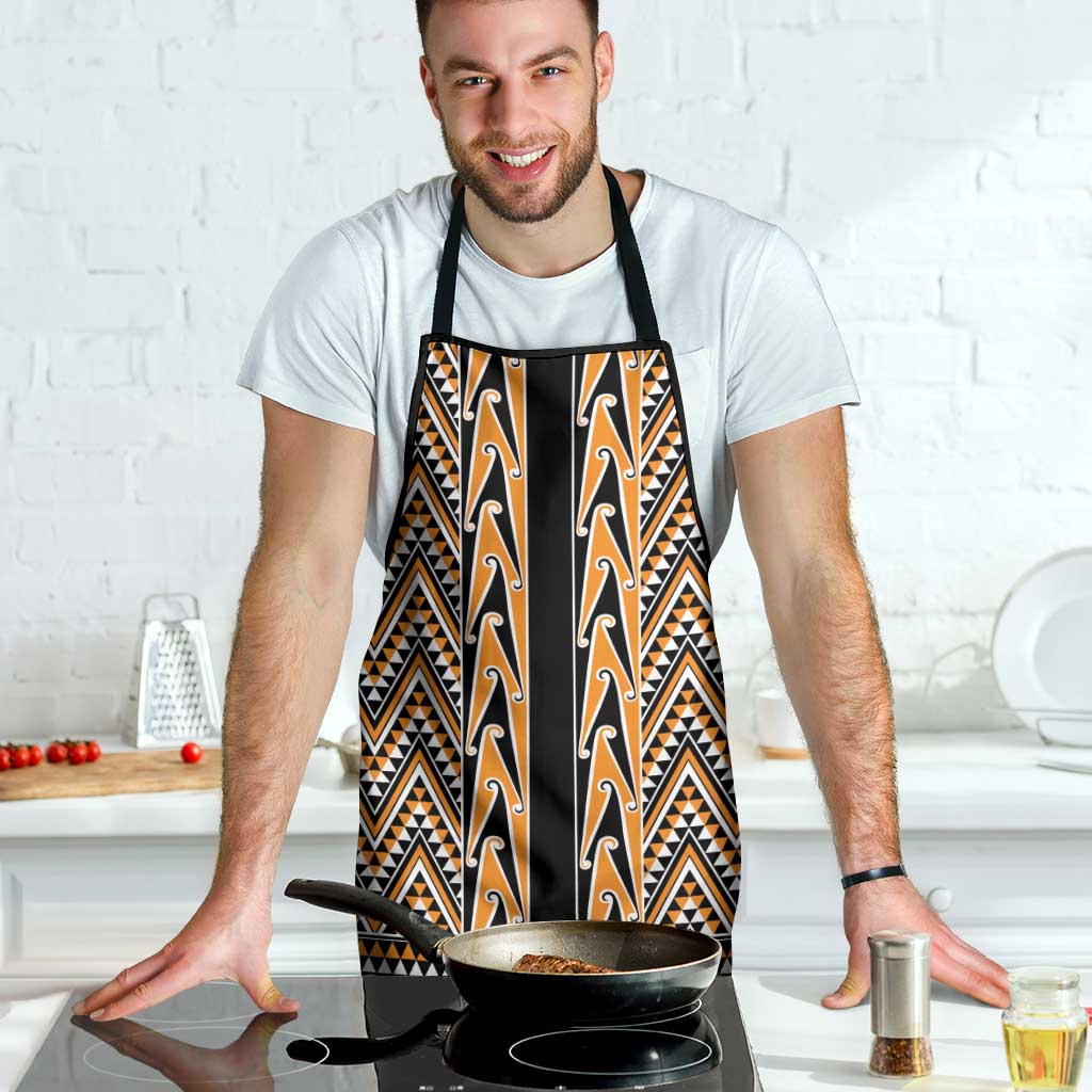 New Zealand Maori Niho Taniwha Apron Karaka Mangopare and Puhoro Pattern - Aussie Hoodie