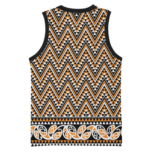 New Zealand Maori Niho Taniwha Basketball Jersey Karaka Mangopare and Puhoro Pattern - Aussie Hoodie