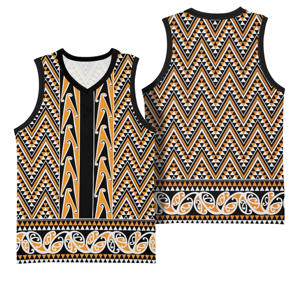 New Zealand Maori Niho Taniwha Basketball Jersey Karaka Mangopare and Puhoro Pattern - Aussie Hoodie