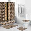 New Zealand Maori Niho Taniwha Bathroom Set Karaka Mangopare and Puhoro Pattern - Aussie Hoodie