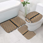 New Zealand Maori Niho Taniwha Bathroom Set Karaka Mangopare and Puhoro Pattern - Aussie Hoodie