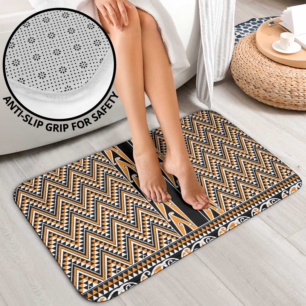 New Zealand Maori Niho Taniwha Bathroom Set Karaka Mangopare and Puhoro Pattern - Aussie Hoodie