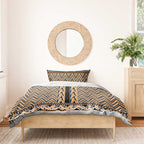 New Zealand Maori Niho Taniwha Bedding Set Karaka Mangopare and Puhoro Pattern