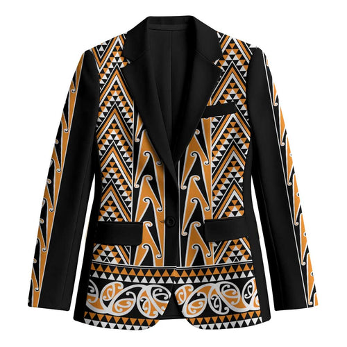 New Zealand Maori Niho Taniwha Blazer Karaka Mangopare and Puhoro Pattern - Aussie Hoodie