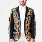 New Zealand Maori Niho Taniwha Blazer Karaka Mangopare and Puhoro Pattern - Aussie Hoodie